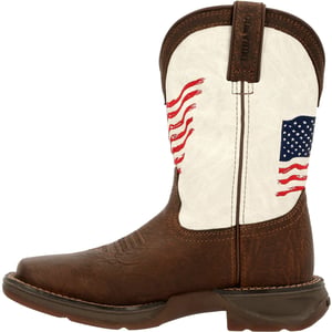 Lil' Rebel by Durango® Big Kids Distressed Flag Western Boot