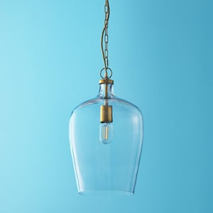 Rumeli pendant light in clear glass
