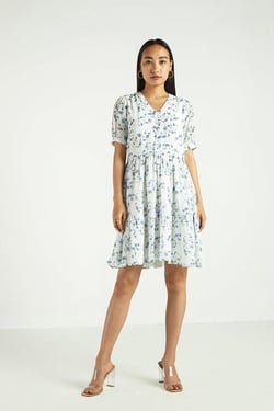 Summer Sunshine Dress - Visions of Blue / L