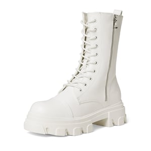 DREAM PAIRS Mid Calf Combat Boots