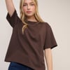 Chocolate Brown Boxy Fit T-Shirt