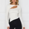 Off To Work Long Sleeve Top Cream