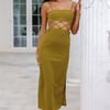 Highway Slide Midi Dress Green