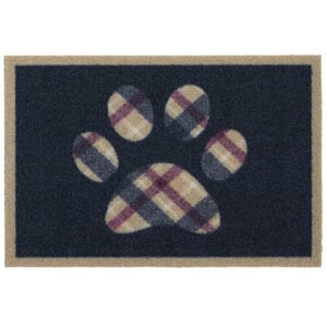 Tartan Paw Outdoor Doormat - 60x80cm