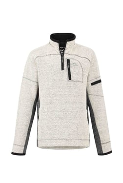 Weird Fish Caddis 1/4 Zip Eco Macaroni Sweatshirt Ecru Size 2XL