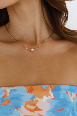 18k Gold Plated Kiana Necklace Gold