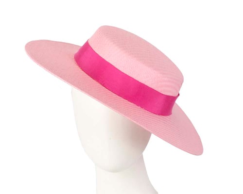 Pink boater hat by Max Alexander MA867OIF