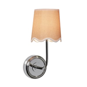 Ariel Polished Nickel Curved Sconce