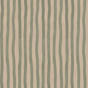 ARTIST'S STRIPE Wallpaper - Sap & Alabaster