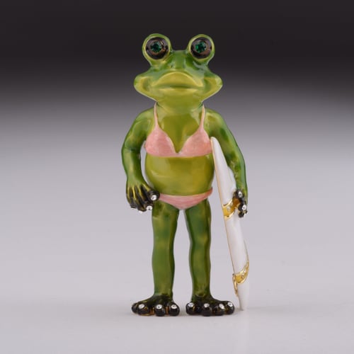 Frog Holding a Surfboard