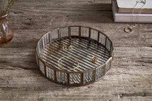 nkuku Ruaka Glass Vanity Tray | Gifting | One Size | Brass