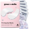 Firming white eye masks - 6 Pairs