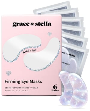 Firming white eye masks - 6 Pairs