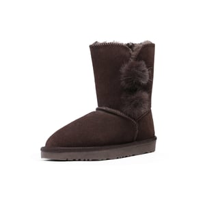 DREAM PAIRS  FuzzyChic Kid s Lolly  Sheepskin Fur Kids Boots