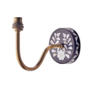 Phileda wall fitting in black and mother of pearl