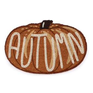 Shaped Autumn Pumpkin Coir Doormat - 40x60cm