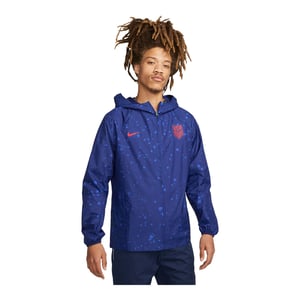 Men's Nike USA Splatter Blue Rain Jacket / 2X