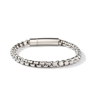 Jeulia Pearl Chain Stainless Steel Men's Bracelet
