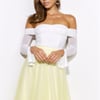 Light Nights Mesh Crop Top White