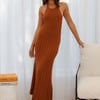 Young Heart Midi Dress Mocha
