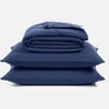 QE Home 3-Piece Cool Bedding For Hot Sleepers Bundle - Midnight, Blue