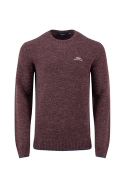 Weird Fish Gorleston Crew Neck Jumper Aubergine Size L
