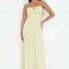 Enchanted Edit Strapless Maxi Dress Yellow