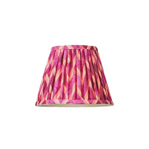 18cm pendant shade in pink herringbone by Matthew Williamson