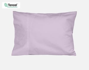 QE Home Petite 500TC Eucalyptus Luxe TENCEL™ Lyocell Sheet Set Pillowcase in Lilac (Set of 2), Purple