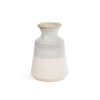QE Home Nahla Ceramic Table Vase, White