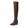 DREAM PAIRS Pointed Toe Thigh High Boots
