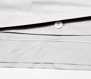 Percale Duvet Cover - King / Ash Grey