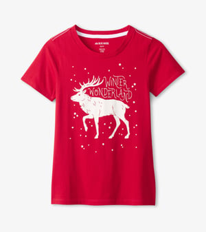 Women's Elk Fair Isle Womenâs Short Sleeve T-Shirt
