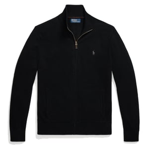 Polo Ralph Lauren Wool Full-Zip Jumper Polo Black