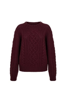 Whitby Jumper in Plum