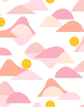 Slopes' Wallpaper by Tea Collection - Pink - Traditional / 27 in. x 27 ft.
