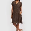 Short Wrap Dress - Spotted / XS