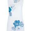 Weird Fish Samsoe Eco Printed Vest Azure Size 10