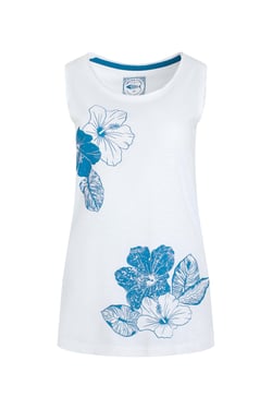 Weird Fish Samsoe Eco Printed Vest Azure Size 8