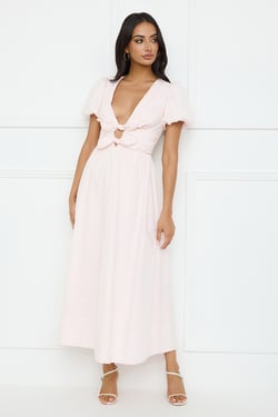 Peach Fizz Maxi Dress Pink