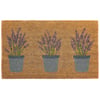 Printed Coir Lavender Doormat - 45x75cm