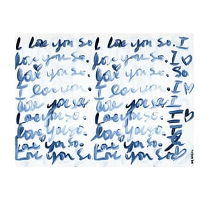I Love You So Horizontal Art Print