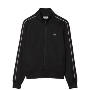 Lacoste Paris Pique Zip Front Track Jacket Black