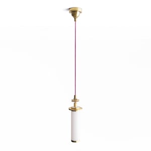 Classic rechargeable pendant kit in antique brass