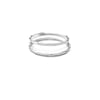 Ruth Hammered Stackable Ring - Sterling Silver / 5