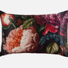 QE Home 100% Mulberry Silk Pillowcase in Matilde, Floral, Red, Queen
