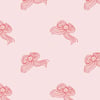 Bows' Wallpaper by Clare V. - Red Shell - Removable / Sample - 8 x 8 in.