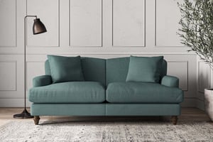 nkuku Deni Sofa | Make To Order | Medium | Recycled Cotton Airforce