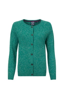 Weird Fish Caballo Eco Outfitter Cardigan Green Ivy Size 20