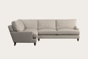 nkuku Marri Left Hand Corner Sofa | Make To Order | Grand | Recycled Cotton Navy